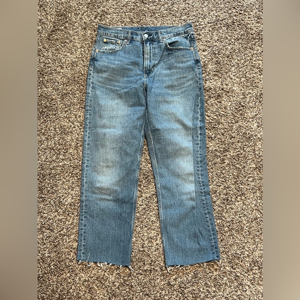 Gap Sky High Straight Jeans: Size 28/6 Tall